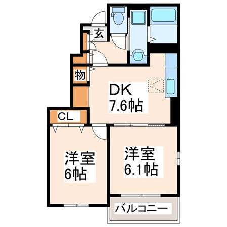 中山 徒歩3分 1階の物件間取画像